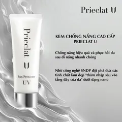 Kem Chống Nắng Prieclat U Sun Protector UV SPF50+ - Bảo Vệ Da, Dưỡng Ẩm, Phù Hợp Mọi Loại Da, Nhập Khẩu Nhật Bản 50g