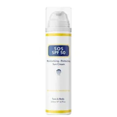 Kem Chống Nắng Vật Lý SOS SPF50 - Bảo Vệ Da Toàn Diện Khỏi Tia UVA/UVB, Dưỡng Ẩm & Chống Oxy Hóa Hiệu Quả - Hàng Nhập Khẩu 200ml