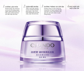 Kem Dưỡng Chando Himalaya Time Frozen - Chống Lão Hóa, Tăng Cường Độ Đàn Hồi Da, Dưỡng Ẩm Sâu, Phù Hợp Mọi Loại Da 50g