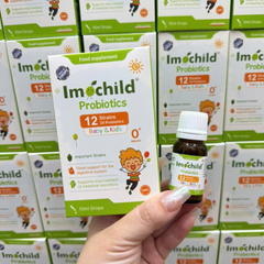 Men vi sinh 12 chủng Imochild Probiotic cho bé - Hỗ trợ tiêu hóa và cân bằng hệ vi sinh đường ruột, dễ dàng sử dụng dạng nhỏ giọt 10ml