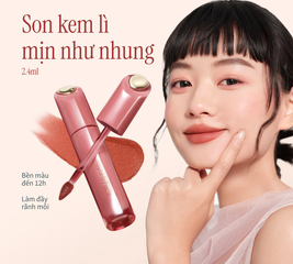 Son kem Chando Himalaya Velvet Matte O10 Warm Brown - Son lì màu nâu ấm, chất son mịn, giữ màu lâu, phù hợp phong cách hiện đại, cá tính.