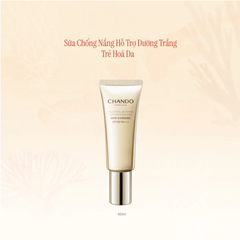 Sữa Chống Nắng Chando Himalaya Cellcrystal Whitening Emulsion SPF 40 - Bảo Vệ Da UV, Dưỡng Trắng, Chống Oxy Hóa, Phù Hợp Mọi Loại Da