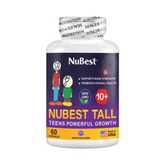 Viên Uống Hỗ Trợ Tăng Chiều Cao NuBest Tall 10+ - Bổ Sung Canxi, Vitamin D3 và K2 Cho Trẻ Từ 10 Tuổi Trở Lên - Hàng Nhập Khẩu Mỹ