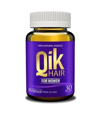 Viên Uống Qik Hair For Women - Hỗ Trợ Giảm Rụng Tóc, Tăng Cường Mọc Tóc Cho Nữ, Tóc Dày Bóng Mượt, Hộp 30 Viên
