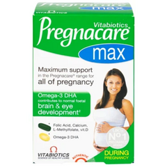 Viên Vitamin Bà Bầu Pregnacare Max Omega 3 DHA Vitabiotics - Bổ Sung Dinh Dưỡng Tốt Nhất Cho Mẹ và Thai Nhi, Hộp 84 Viên