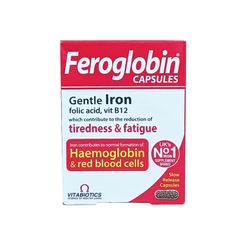 Viên Sắt Feroglobin B12 - Bổ Máu An Toàn, Tăng Cường Sức Khỏe và Khả Năng Hấp Thụ Dinh Dưỡng - Hộp 30 Viên