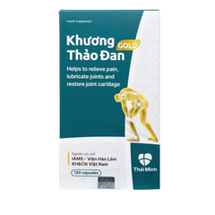 Viên uống Khương Thảo Đan Gold Thái Minh - Hỗ trợ xương khớp, giảm đau nhức, phục hồi sụn khớp - Hộp 30 viên bổ trợ khỏe mạnh