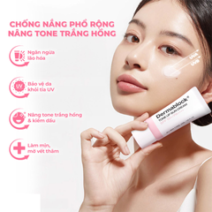 Kem Chống Nắng Nâng Tông Dermablock Tone Up Sun Cream SPF 50+ - Bảo Vệ Da Tối Ưu, Hiệu Ứng Sáng Hồng Tự Nhiên, 35ml