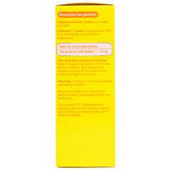 Nature's Way Kids Smart Liquid Zinc - Bổ sung kẽm cho bé từ 6 tháng tuổi, hỗ trợ đề kháng và kích thích cảm giác thèm ăn, 100ml