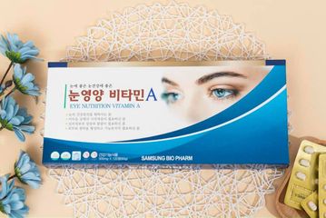 Viên Uống Hỗ Trợ Thị Lực SAMSUNG BIO PHARM Eye Nutrition Vitamin A - Bổ Sung Vitamin A, C, B2 Cho Mắt Khỏe, Giảm Mỏi Mắt, 120 Viên