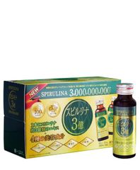 Nước Uống Hayari Spirulina 300 Triệu Siêu Vi Tảo - Chống Lão Hóa, Tăng Cường Sức Khỏe & Làm Đẹp Da, Hộp 10 Chai 50ml