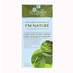 Dung dịch vệ sinh phụ nữ I’m Nature chiết xuất trầu không 150ml - Kháng khuẩn, ngăn ngừa viêm nhiễm, an toàn cho sức khỏe phụ nữ
