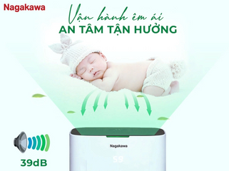 Máy Hút Ẩm Nagakawa NAD8556 16L - Công Suất 370W, Nhằm Giảm Độ Ẩm Hiệu Quả Cho Phòng 25-30m², Tính Năng Sấy Quần Áo
