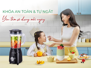 Máy Xay Sinh Tố 2 Cối Đa Năng Nagakawa NEB3233 - Công Suất 330W, Lưỡi Dao Inox 304, Dung Tích 1.2L, Sử Dụng Linh Hoạt Cho Mọi Nhu Cầu