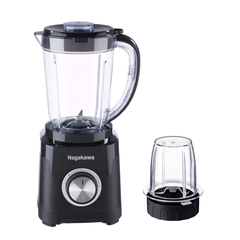 Máy Xay Sinh Tố Nagakawa NEB3234 500W - Cối Lớn 1.5L & Cối Nhỏ Xay Hạt, Lưỡi Dao Inox 304 Sắc Bén, Hoàn Hảo Cho Đồ Uống Và Gia Vị Khô