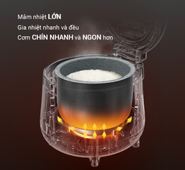 Nồi Cơm Điện Cơ Nagakawa NAG0134 1L - Thiết Kế Nhỏ Gọn, 2 Chế Độ Nấu, Lòng Nồi Chống Dính, Nấu Cơm Ngon Hơn