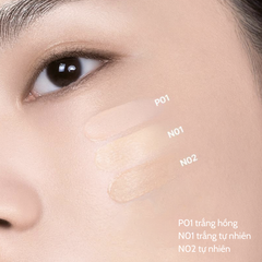 Phấn Nước 3CE Fitting Mesh Cover Cushion - Chống Nắng SPF 40, Hiệu Ứng Thích Ứng Ánh Sáng, Che Khuyết Điểm Tự Nhiên cho Mọi Loại Da