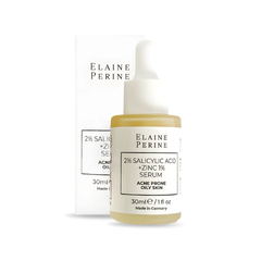 Serum Elaine Perine 2% Salicylic Acid + 1% Zinc - Hỗ Trợ Giảm Mụn, Kiềm Dầu, Làm Sạch Sâu Lỗ Chân Lông, Dành Cho Da Dầu Mụn 30ml
