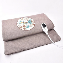 Thảm điện sưởi ngải cứu Đông Y gấp gọn - 60x150cm, chất liệu vải mềm, hỗ trợ giảm đau, thích hợp sử dụng tại nhà hoặc du lịch.