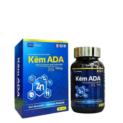 Viên Kẽm ADA 150mg - Bổ Sung Kẽm Gluconate Hỗ Trợ Đề Kháng, Tặng Bọt Vệ Sinh Nam Max Men 100ml