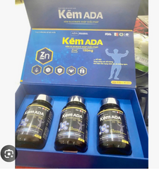 Viên Kẽm ADA 150mg - Bổ Sung Kẽm Gluconate Hỗ Trợ Đề Kháng, Tặng Bọt Vệ Sinh Nam Max Men 100ml