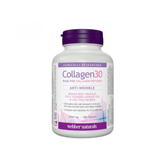 (Hàng nhập khẩu) Viên uống đẹp da Webber Naturals Collagen30 Anti-Wrinkle 2500mg