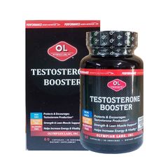 Viên uống tăng cường sức khỏe nam giới Olympian Labs Booster - Bổ sung Vitamin B6, Kẽm và dưỡng chất hỗ trợ sinh lý tự nhiên, 60 viên