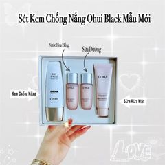 Set Chống Nắng Ohui - Bộ Sản Phẩm Chăm Sóc Da Bao Gồm Kem Chống Nắng, Sữa Rửa Mặt, Kem Dưỡng, Nước Hoa Hồng Dưỡng Ẩm, Bảo Vệ Da khỏi Tia UV