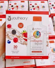 Collagen Dạng Nước Youtheory 30 Gói X 30ml - Hỗ Trợ Làm Đẹp Da & Giảm Lão Hóa, Vitamin C Tăng Cường Đàn Hồi