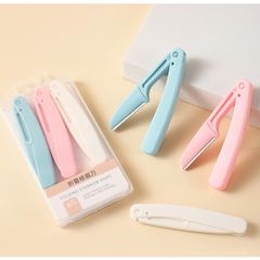 Bộ 3 Dao tỉa lông mày, dạng gập dễ sử dụng dao tém chân mày