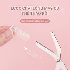 Bộ Dụng Cụ Cắt Tỉa Lông Mày Cao Cấp - Kéo và Lưỡi Dao Cạo Tiện Lợi, Chăm Sóc Sắc Đẹp Tại Nhà, Dành Cho Tín Đồ Làm Đẹp