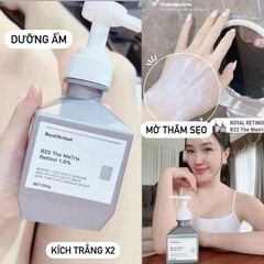 Kem Dưỡng Trắng Da Body Royal Retinol B22 200g - Sáng Da Hiệu Quả, Chăm Sóc Da Khỏe Mạnh, Xuất Xứ Hàn Quốc
