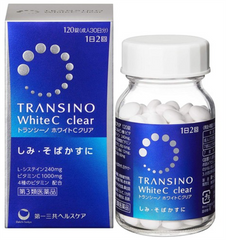 Viên Uống Transino White C Clear 120 Viên - Hỗ Trợ Sáng Da, Giảm Đốm Nâu, Dinh Dưỡng Da Từ Vitamin C, Phục Hồi Làn Da Khỏe Mạnh
