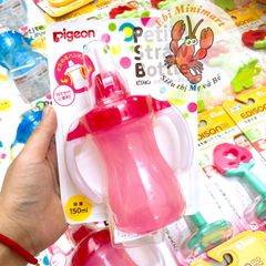Bình tập uống nước Pigeon Nhật Bản 150ml - Màu xanh