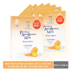 (Hộp 7 miếng) Mặt nạ Senka Aqua B Moist Mask 25ml cấp ẩm