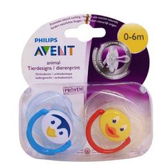 Hộp 2 Ty Giả Avent Free BPA Silicone Dưới 6m