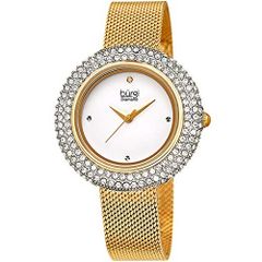 Đồng hồ nữ Burgi BUR220YG vàng gold case 36mm dây kim loại