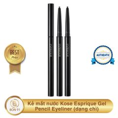 Kẻ mắt nước Kose Esprique Gel Pencil Eyeliner dạng chì Màu đen
