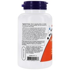 Viên uống hỗ trợ thải độc Now L-Methionine 500mg lọ 100 viên