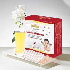 Viên sủi hỗ trợ giảm nám, mụn Saffron Collagen ClearAc Melasma