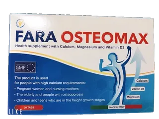 Thực phẩm bảo vệ sức khỏe Fara Osteomax hỗ trợ bổ sung Ca, Mg, Vitamin D3