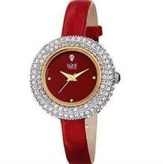 Đồng hồ nữ BUR195RD dây da bóng màu đỏ hót hót