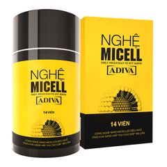 Viên Nghệ Micell Adiva 14 Viên - Hỗ Trợ Bảo Vệ Sức Khỏe Dạ Dày, Ngăn Ngừa Đau và Viêm Loét, Sản Phẩm Tiêu Hóa Tự Nhiên