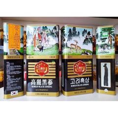 Hắc Sâm Củ Khô Hộp Thiếc 300gr Geumsan Hàn Quốc - Tăng Cường Sức Khỏe, Quà Tặng Cao Cấp Dành Cho Người Thân