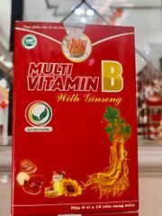 Combo 5 Hộp Viên Multi Vitamin B With Ginseng - Thực Phẩm Chức Năng Tăng Cường Sức Khỏe, Hỗ Trợ Giảm Đau Thần Kinh