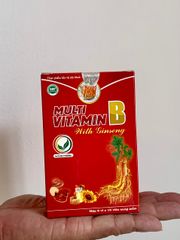Combo 5 Hộp Viên Multi Vitamin B With Ginseng - Thực Phẩm Chức Năng Tăng Cường Sức Khỏe, Hỗ Trợ Giảm Đau Thần Kinh