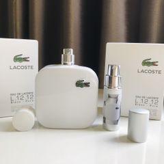 Nước Hoa Nam Lacoste L.12.12 White Pure Blanc - Hương Gỗ Năng Động, Thanh Lịch và Trẻ Trung, EDT 100ml