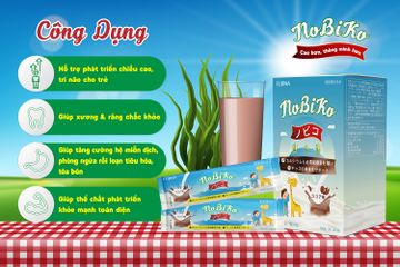 Sữa tăng chiều cao Nobiko nhập khẩu Nhật Bản, cho trẻ 2 đến 16 tuổi