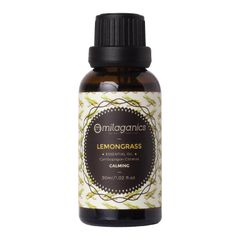 Tinh Dầu Sả Chanh Nguyên Chất Đuổi Muỗi, Giảm Stress Milaganics 30ml