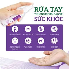 Combo 3 Chai Xịt Rửa Tay Làm Sạch, Dưỡng Ẩm Milaganics 100ml x 3